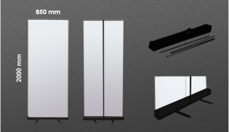Classic Pull Up Banner - Black Color Base Classic Pull Up Banner - Black Color Base