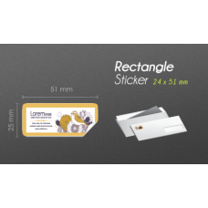 24x51mm Rectangle Product Label
