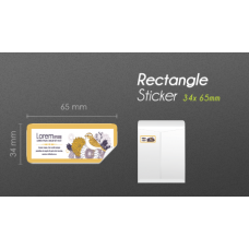 34x65mm Rectangle Product Label
