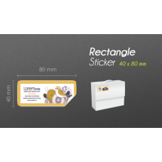40x80mm Rectangle Product Label