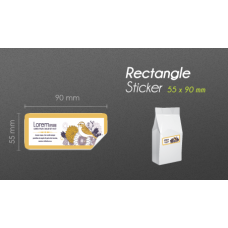 55x90mm Rectangle Product Label
