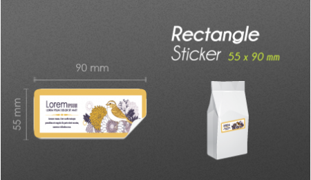 55x90mm Rectangle Product Label 55x90mm Rectangle Product Label