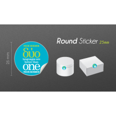 25mm Round Product Label